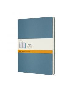 Cahier Journal Linjeret XL Brisk Blue 3-Pak