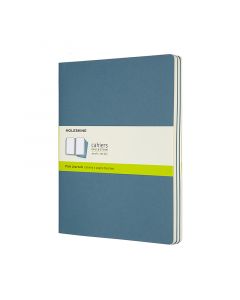 Cahier Journal Blank XL Brisk Blue 3-Pak