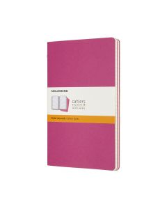 Cahier Journal Linjeret Large Lyserød 3-Pak