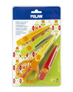 MILAN Zigzag-saks 4 Udskiftelige Blade Blister