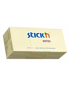 Notesblok 12st 38x51 100 Blad Gul