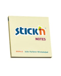 Notesblok 76x76 100 Blad Gul