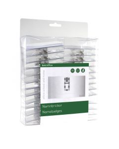 Navneskilt Clip 50x90mm 50 Pack