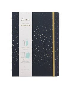 Filofax Notesbog Confetti A5 Linjeret Charcoal