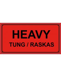 Advarselsetiketter Heavy / Tung / Raskas